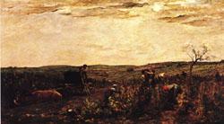 Charles-Francois Daubigny The Grape Harvest in Burgundy china oil painting image